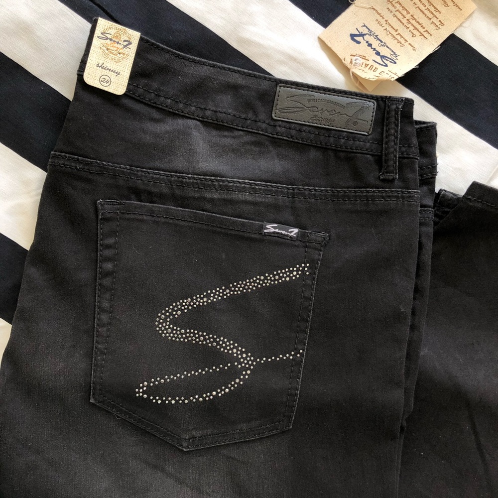 Seven7 luxe skinny jeans plus size 24